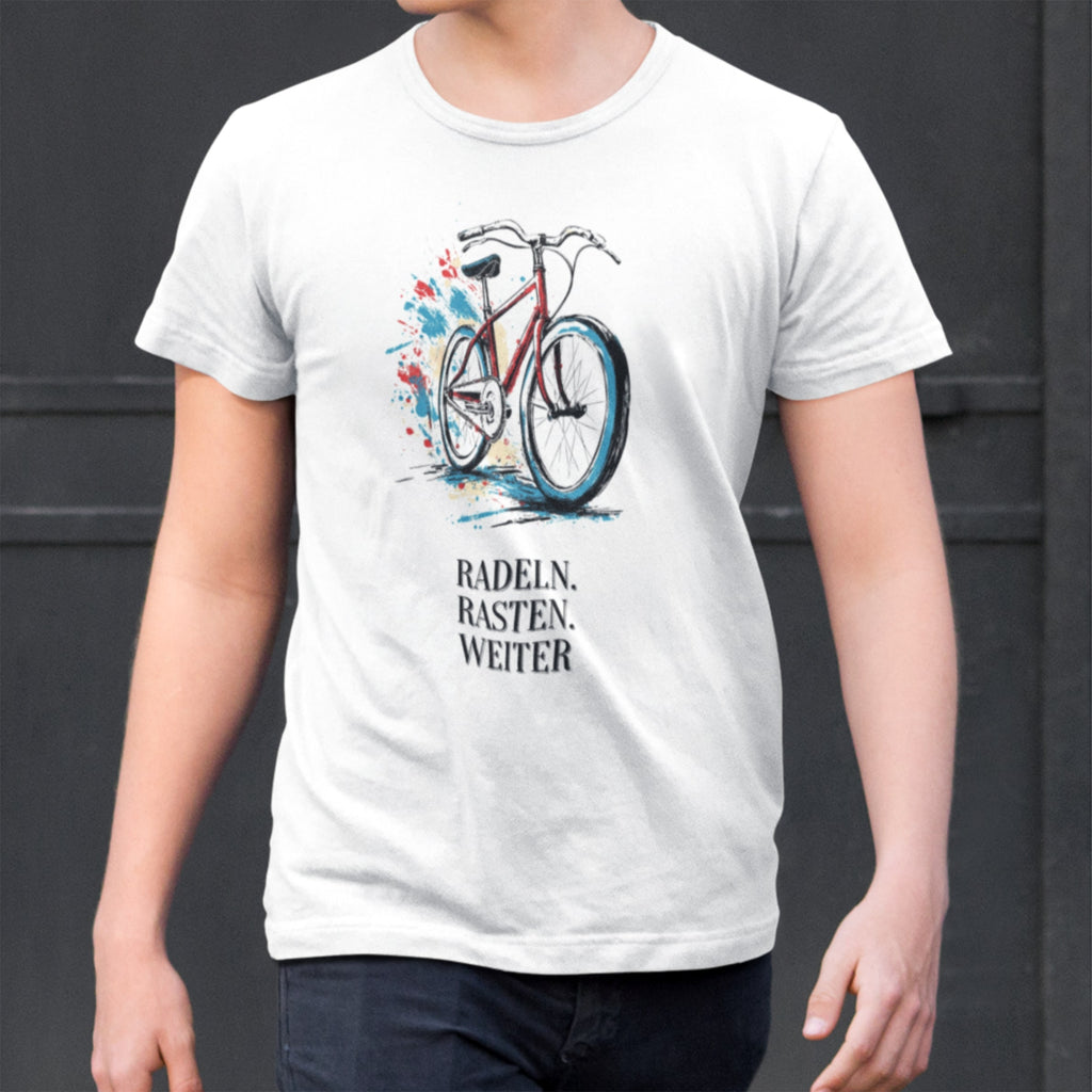 "Radeln. Rasten. Weiter" Premium T-Shirt