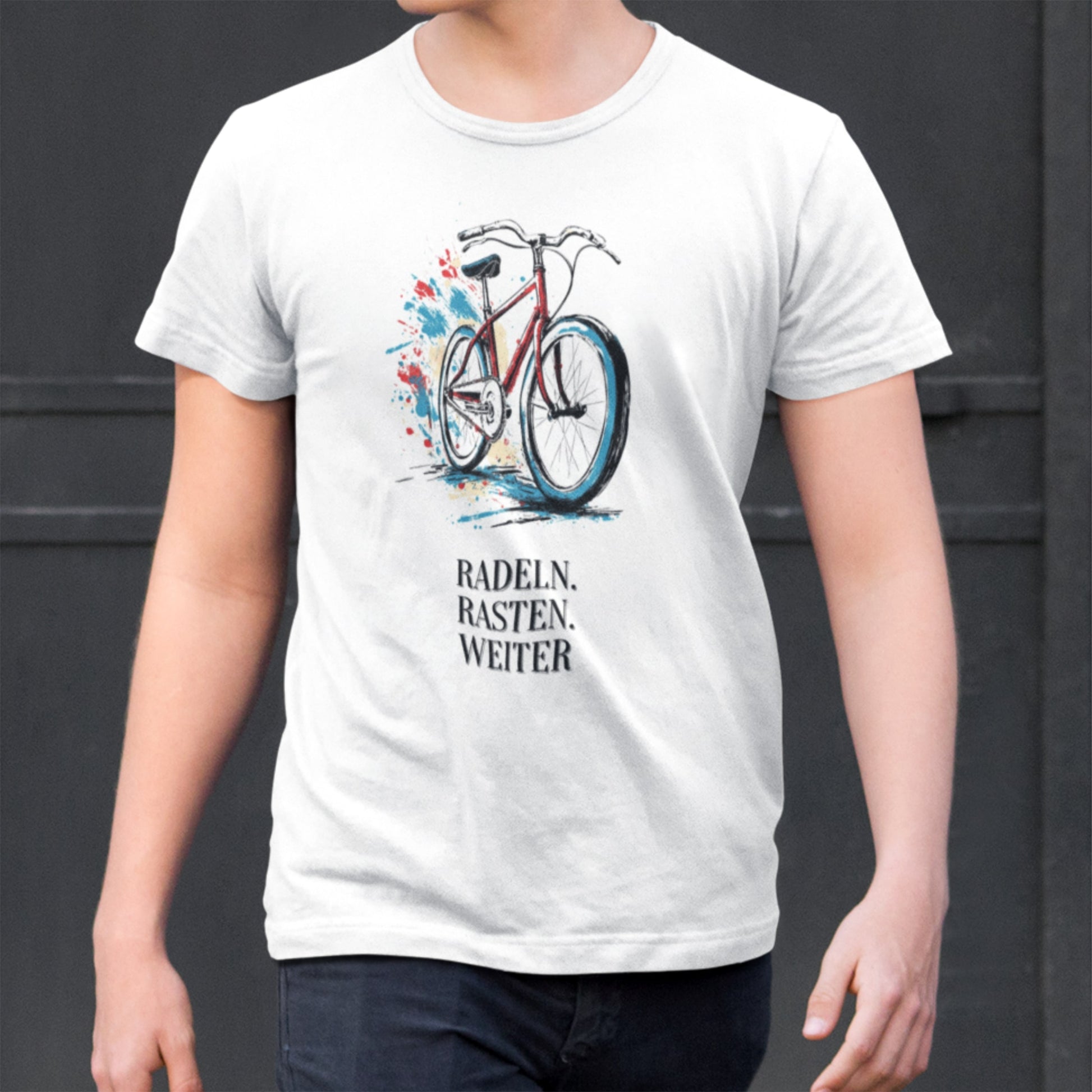 "Radeln. Rasten. Weiter" Premium T-Shirt