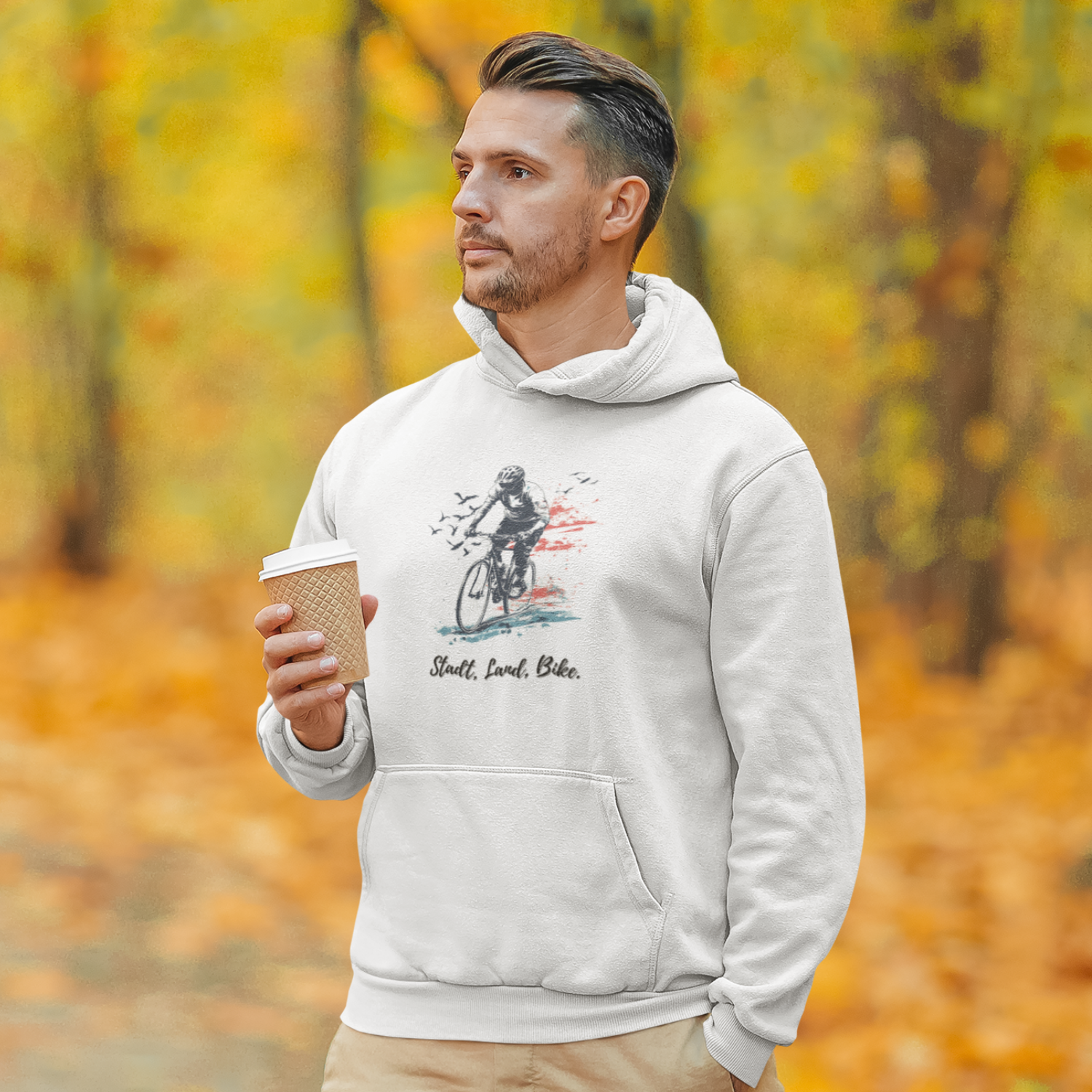 "Stadt, Land, Bike" Premium Hoodie