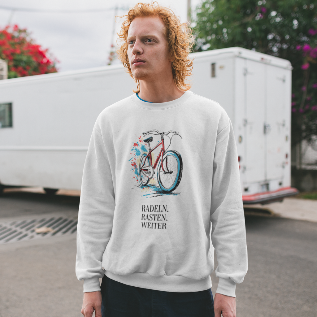 "Radeln. Rasten. Weiter" Sweatshirt