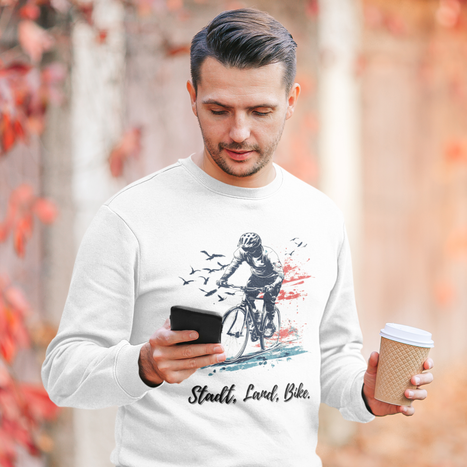 "Stadt, Land, Bike" Sweatshirt