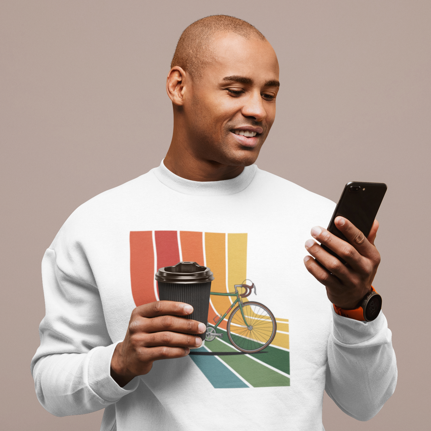 "Retro Fahrrad" Sweatshirt