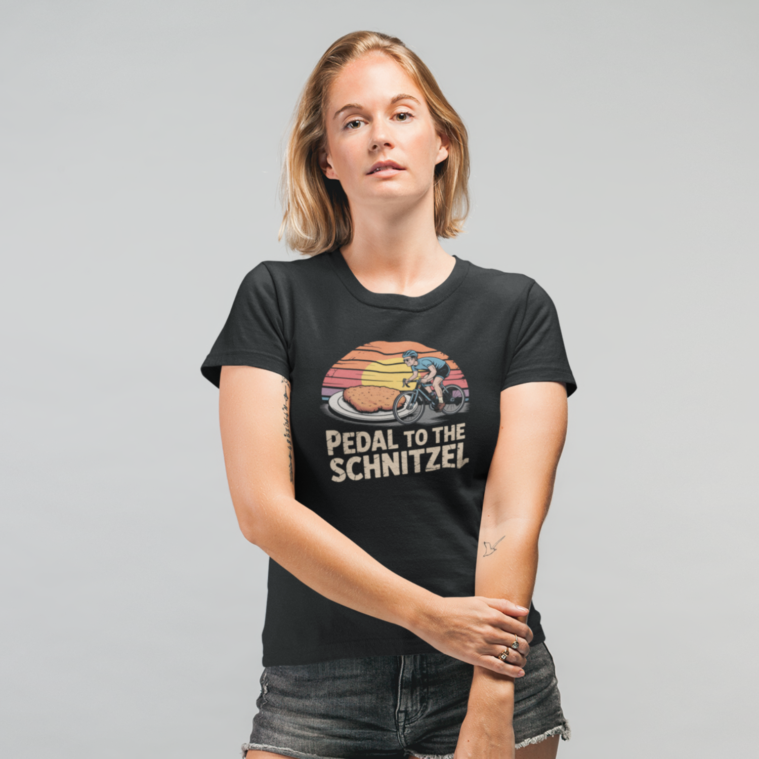 "Pedal to the Schnitzel" Premium Organic Shirt Women