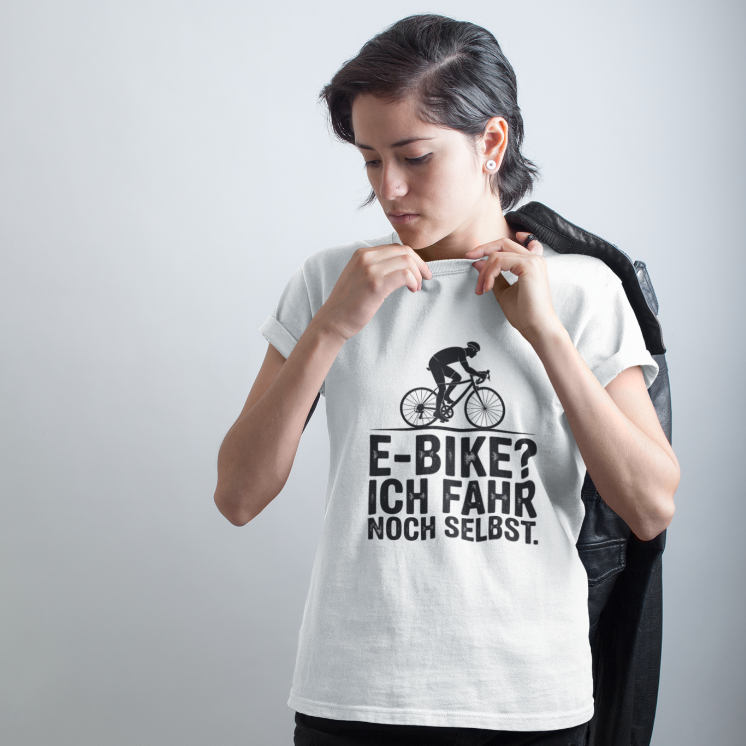 "E-BIKE?" Premium Organic Shirt Women