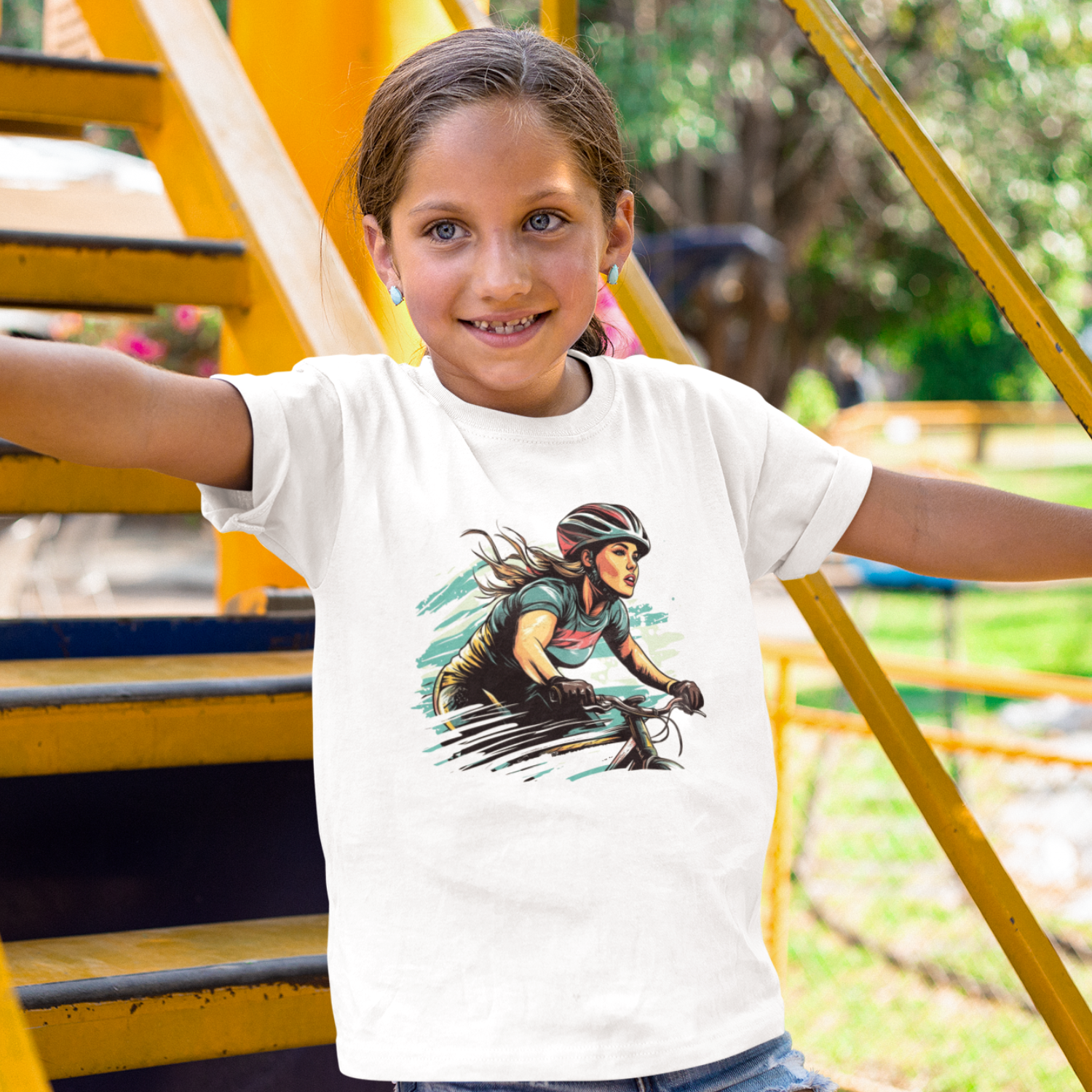 "Fahrerin" Premium Organic Shirt Kids