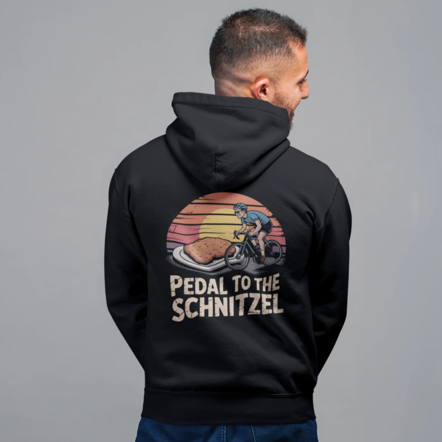 "Pedal to the Schnitzel" Classic Zipper Hoodie Unisex