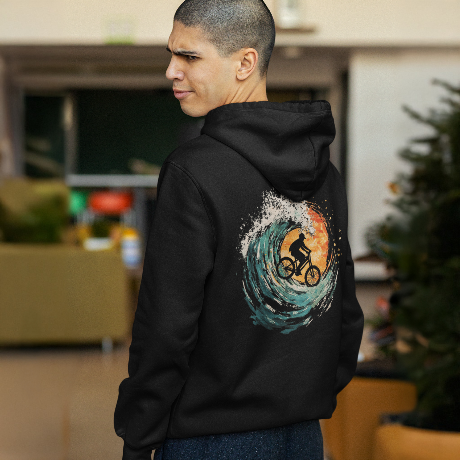 "Wellen-Fahrer" Zipper Hoodie Unisex