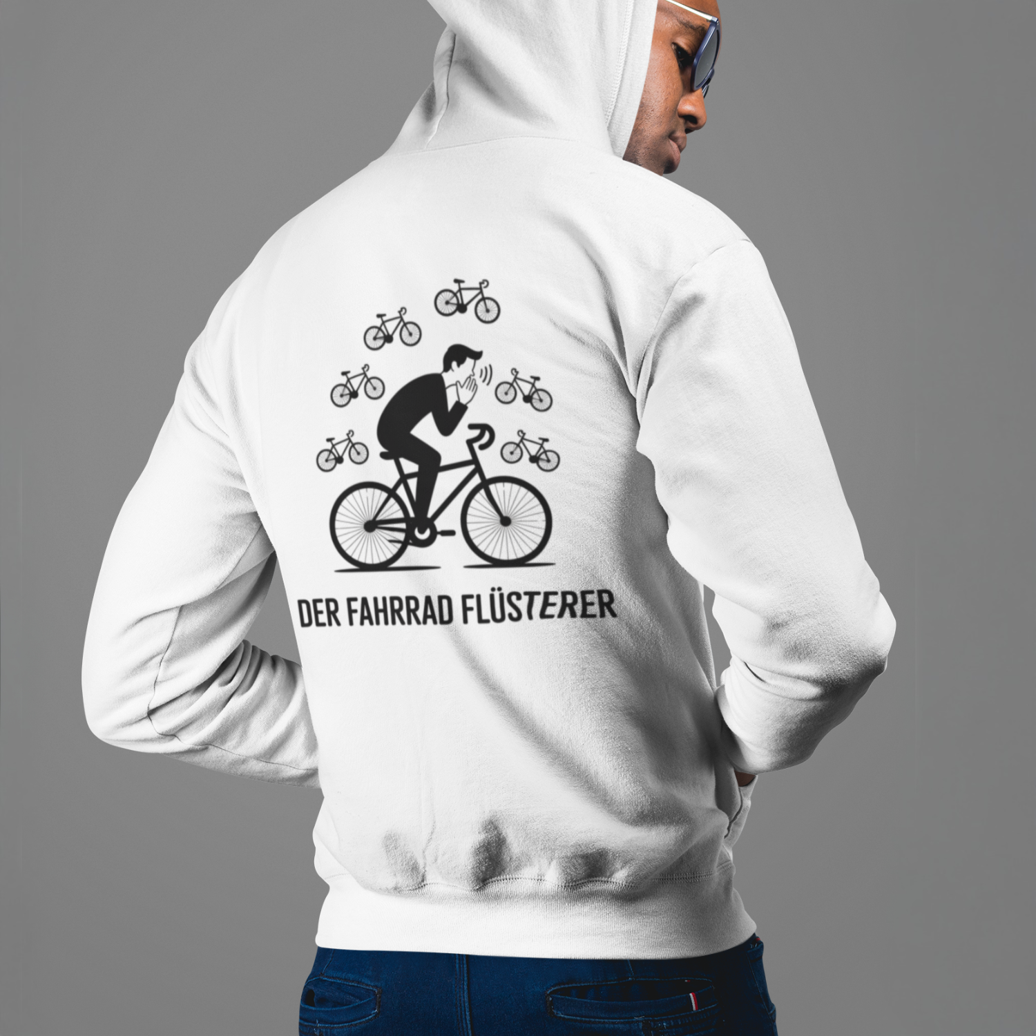 "Fahrrad Flüsterer" Zipper Hoodie Unisex