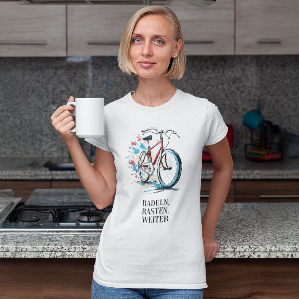 "Radeln. Raste. Weiter" Premium Organic Shirt Women