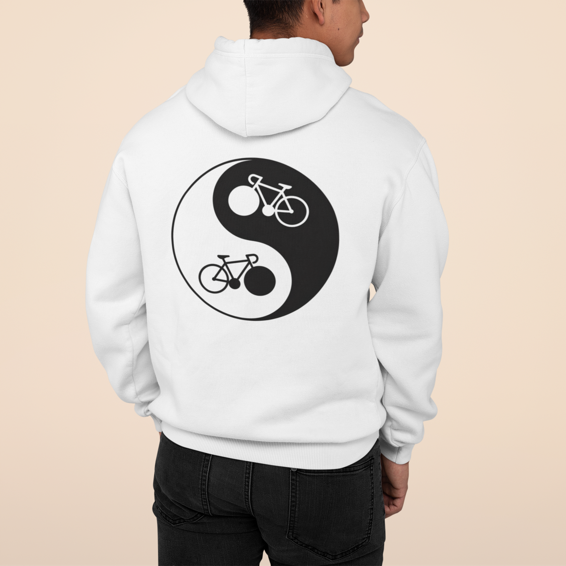 "yin & yang" Zipper Hoodie Unisex