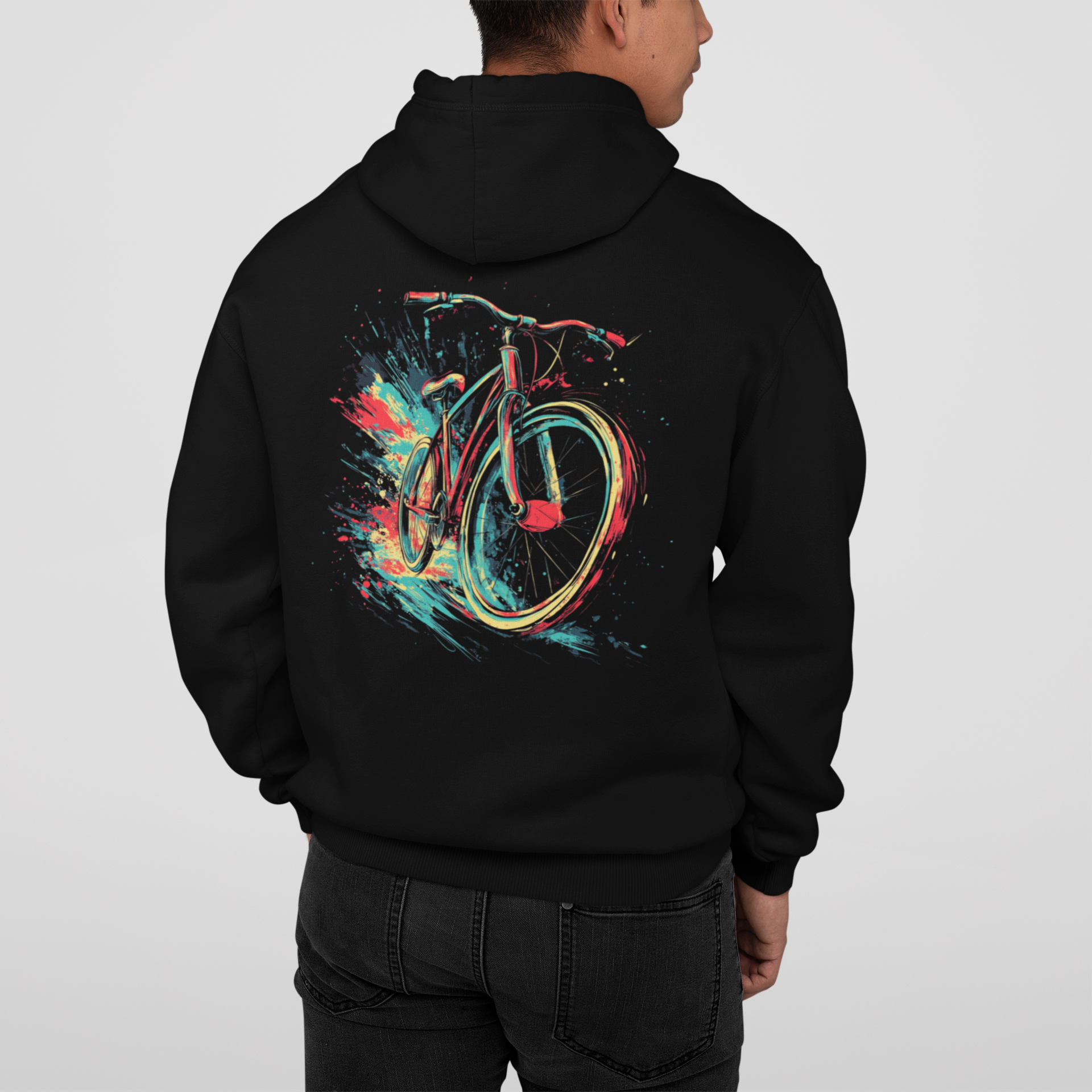 "Buntes Fahrrad" Zipper Hoodie Unisex