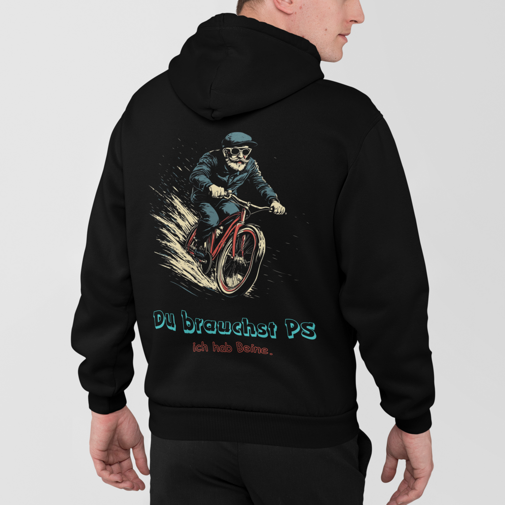 "Du brauchst PS" Zipper Hoodie Unisex