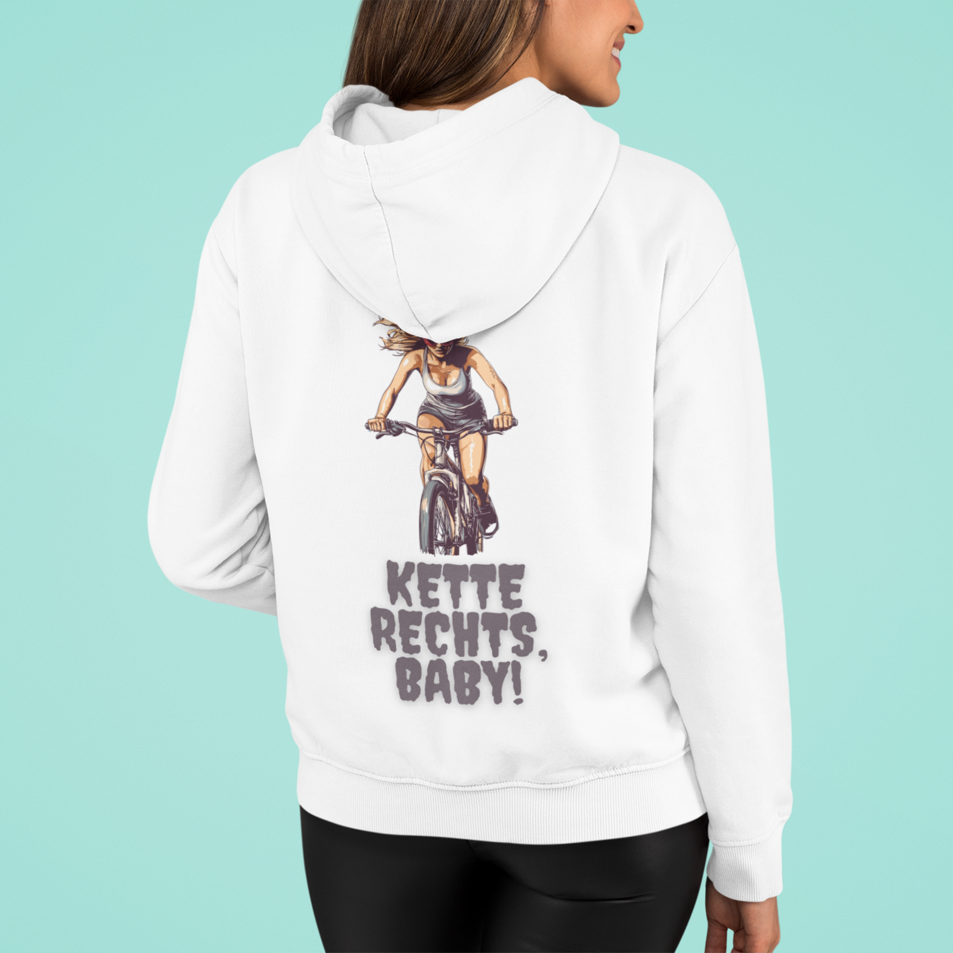 "Kette rechts, Baby" Zipper Hoodie Unisex